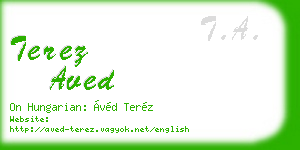terez aved business card